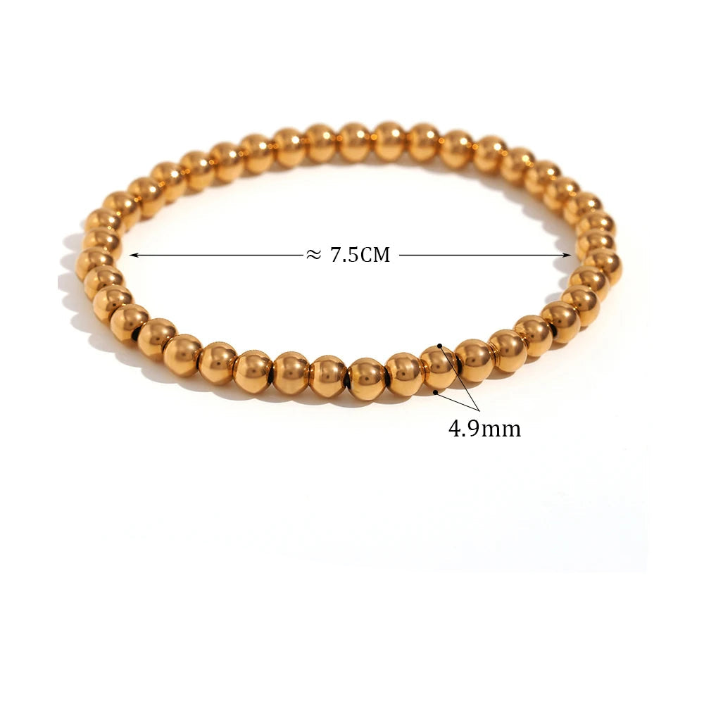 Pulseira Elástica Banhada a Ouro e Prata