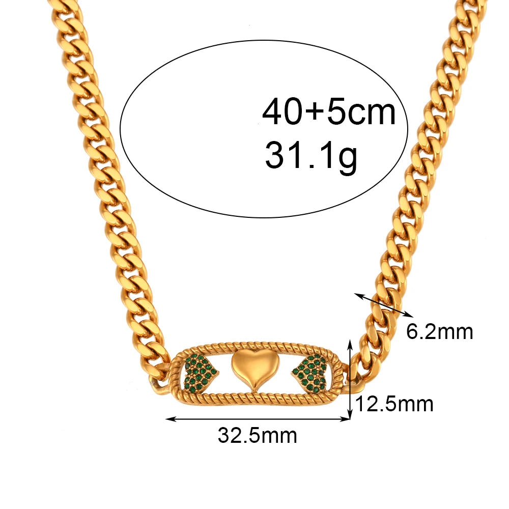 Gargantilha Coração Cristal