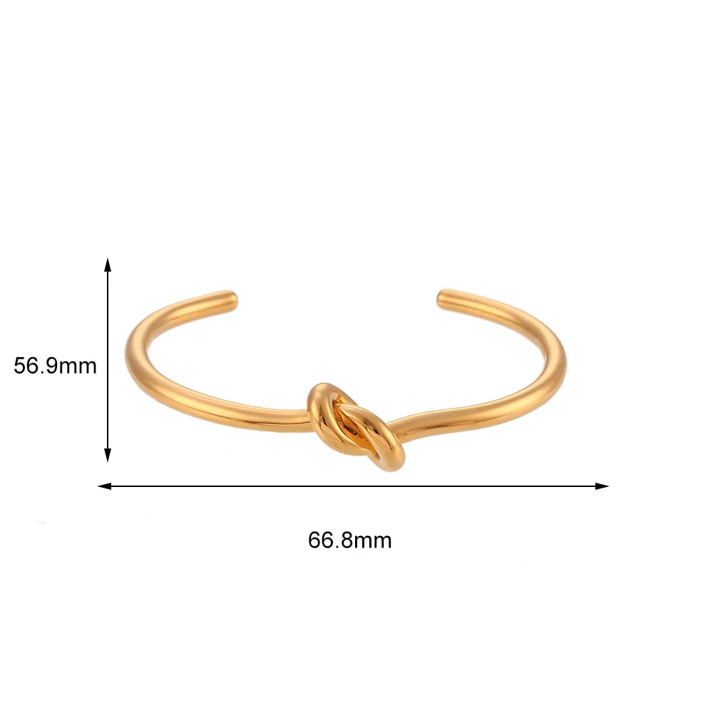 Pulseira Nó Dourado Minimalista