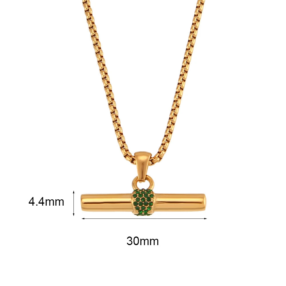 Colar Elegância Verde Pérola