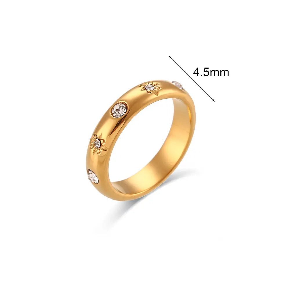 Anel Delicado Ouro 18K com Pérola e Zircão