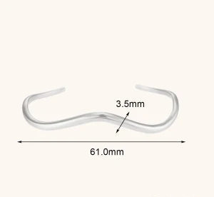 Pulseira Onda Dourada à Prova d'Água