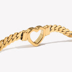 Ebbelle oco coração pingente corrente gargantilha de aço inoxidável feminino pescoço corrente à prova dwaterproof água 18k banhado a ouro jóias pingentes