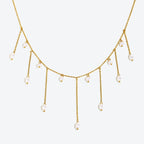 Ebbelle novo exagerado imitação de pérola borla colar pvd banhado a aço inoxidável feminino festa de casamento pescoço jewerly