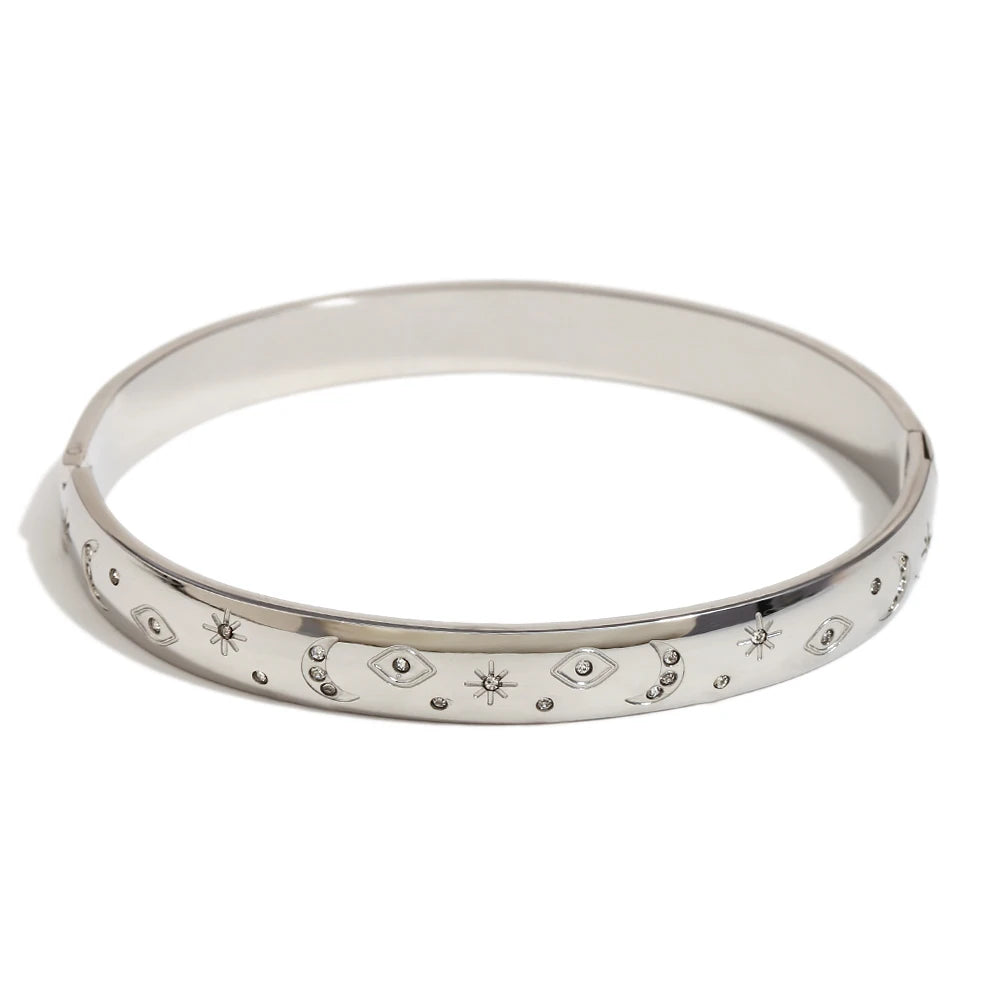 Pulseira Minimalista Estrela e Lua