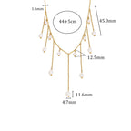 Colar Borla Pérola Elegante