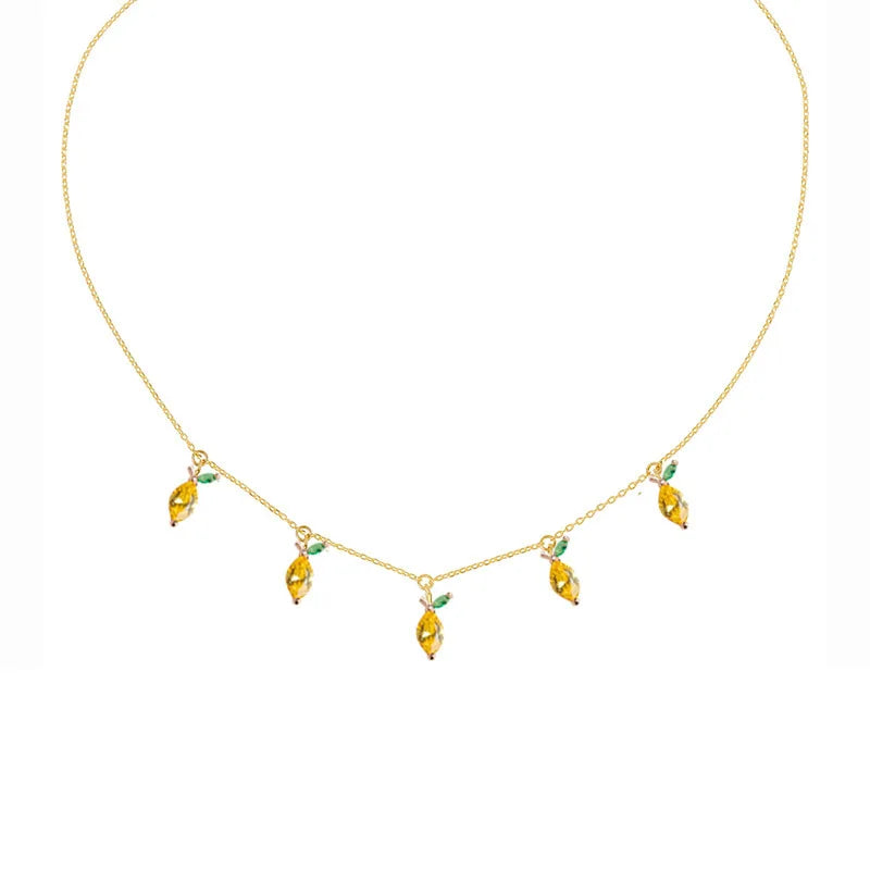 Gargantilha Frutas Douradas 18k