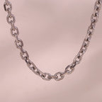 Corrente de ligação banhada a ouro para mulheres, colares hiphop volumosos, pulseiras de perna, gargantilha dourada, cor prata, estilo de rua, senhora