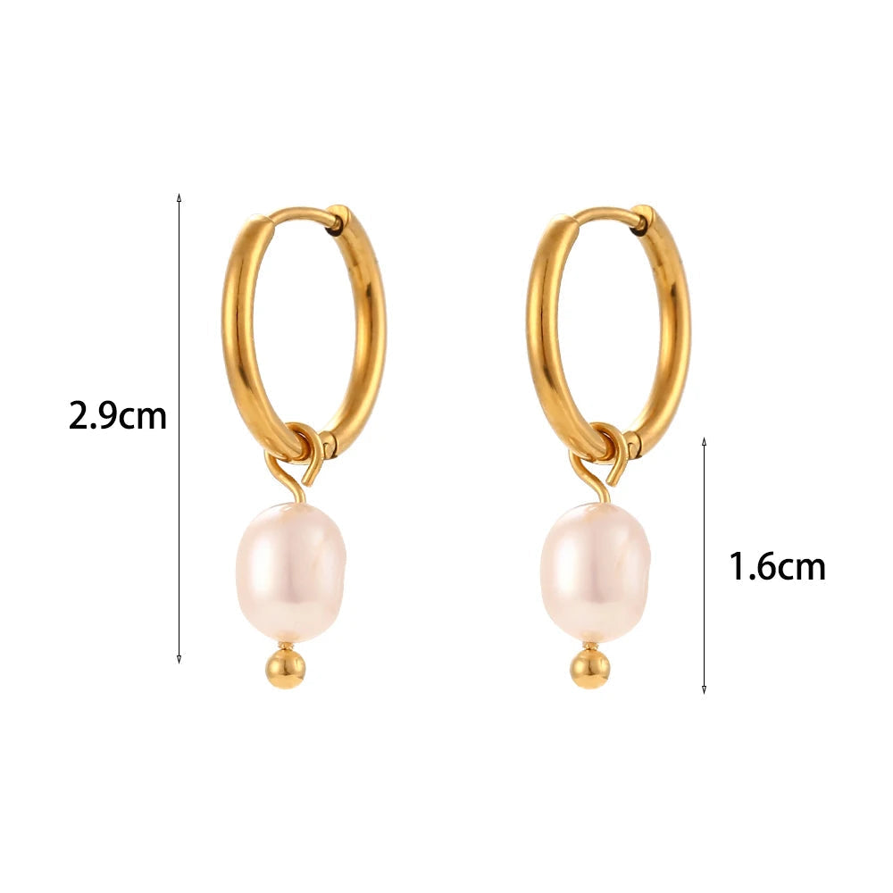 Brincos Argola com Pérola